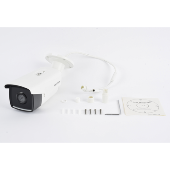 Bala IP 6 Megapixel / Lente 4 mm / 80 mts IR EXIR /Exterior IP67 / WDR 120 dB / PoE / ACUSENSE (Evita Falsas Alarmas) / MicroSD / ONVIF / ACUSEARCH