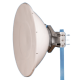Antena parabólica 4 ft para radio B11 y AF11, ganancia de  41 dBi, conector guía de onda, Alto aislamiento al ruido en enlaces vecinos, 10.1-12 GHz, Montaje de acero inoxidable incluido 