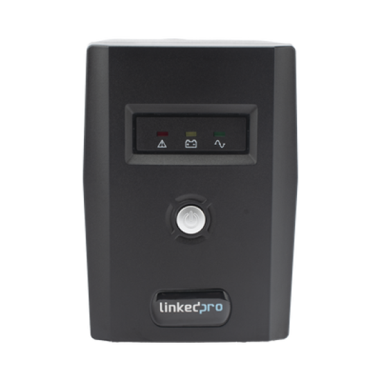 UPS 600VA/360 W Línea Interactiva / 6 Contactos 5-15R (4 Respaldadas) / Regulación de Voltaje / Protección RJ45 