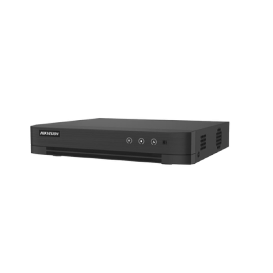 [Audio Bidireccional] DVR 4 Canales TurboHD + 1 Canal IP / 2 Megapixel (1080p) Lite / Acusense Lite (Evita Falsas Alarmas) / Audio por Coaxitron / 1 Bahia de Disco Duro / H.265+ / Salida de Vídeo Full HD