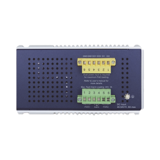 Switch Industrial Administrable Capa 3, Con 8 Puertos PoE Gigabit 802.3bt, 2 Puertos SFP de 1 G / 2.5 G, 2 Puertos SFP 10 G
