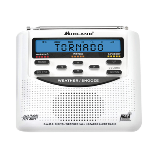 Radio receptor del Sistema de Alerta Sísmica Mexicano y meteorológico NOAA, vía radio en VHF y mediante códigos EAS-SAME