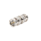Adaptador tipo Barril para 75 Ohm, de Conector BNC Macho a BNC Macho, Niquel/ Oro/ Teflón.