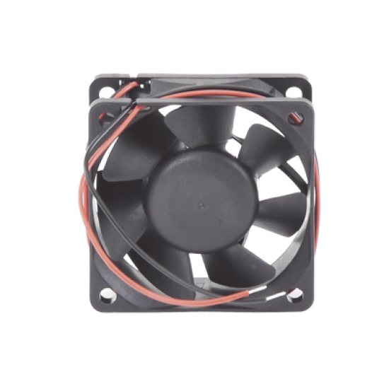 Ventilador Anticondensante Axial Cuadrado, 60x60x25 mm, 12 Vcc, 4390 RPM, 1.8 W, 0.15 A, Flujo de Aire de 25.0 CFM, Unión Sellada.