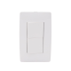Apagador Dúplex de 10 A/ 127 V CA ~ 60 Hz /  1 1/2 Módulos / Color Blanco.