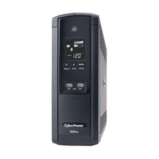 UPS de 1500 VA/900 W, Topología Línea Interactiva, Entrada 120 Vca NEMA 5-15P, Tipo Torre, Con 12 Tomas NEMA 5-15R, 5 años de garantía 