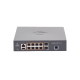 Switch cnMatrix EX2010-P capa 3 de 10 puertos(8 PoE Gigabit 802.3af/at, 2 SFP, 1 consola, 1 MNGMT, 1 USB)  administración desde la Nube (MX-EX2010PXA-U)