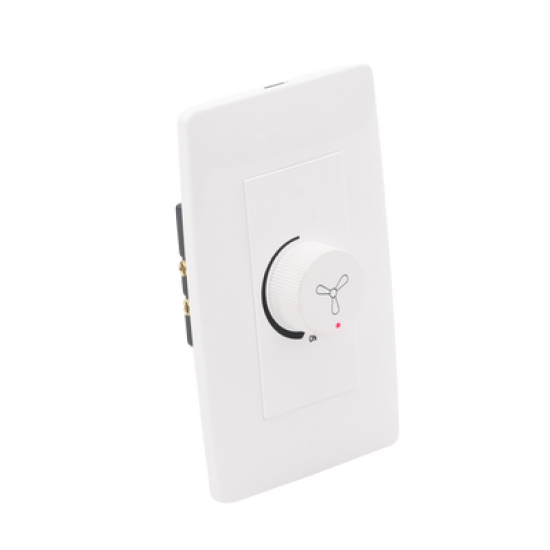 Dimmer Rotativo para Ventilador / 300 W 127 V CA / Color Blanco.