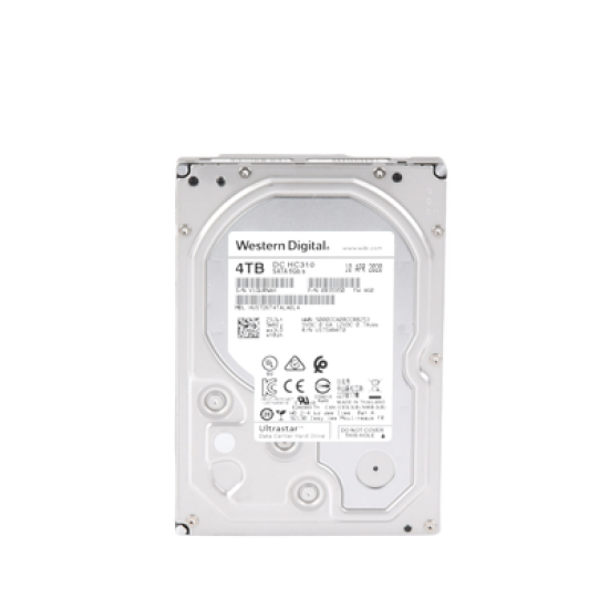 Disco Duro Enterprise 4 TB / Wester Digital (WD) / Serie Ultrastar / Recomendado para Data Center y NVRs de Alta Capacidad / Alto Performace