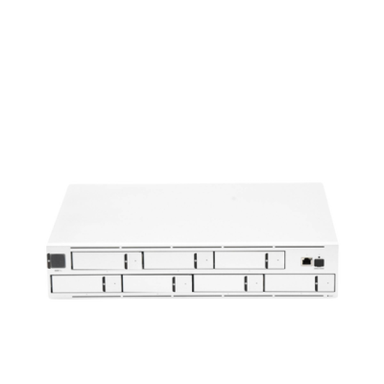 NVR PRO UniFi Protect, con bahía  para 7 discos duros, almacena hasta 20 cámaras 4k o 60 cámaras 1080p, pantalla táctil