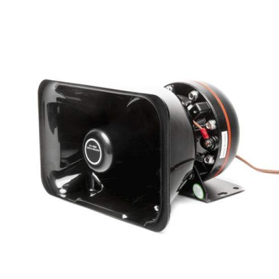 Bocina de uso Rudo, de 100 W, Alto Rendimiento y Base en Aluminio, 8 Ohms de Impedancia