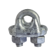 Nudo/ Perro/ Abrazadera Acero Forjado para Cable de 1/8