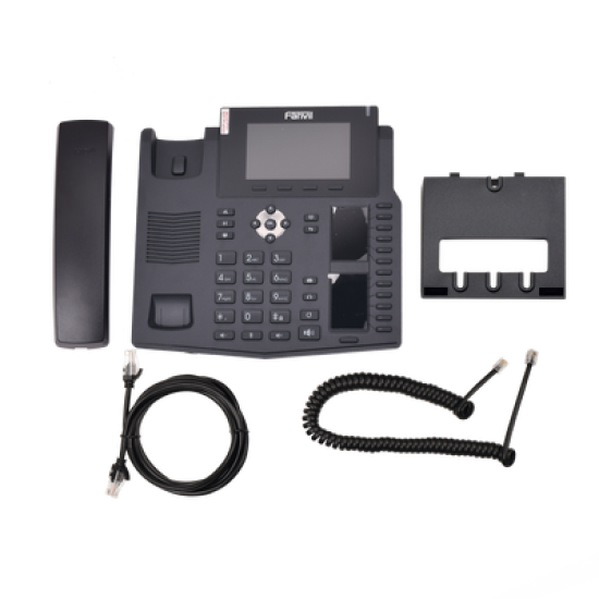 Teléfono IP empresarial para 20 líneas SIP, Voz HD, 3 Pantallas LCD a Color, 12 teclas BLF, PoE 