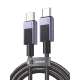 Cable USB-C USB-C | 1m | PD3.1 | 240W | Carga Rápida | 480 Mbps | Chip E-Maker | Caja de Aluminio | Nylon Trenzado | Compatible con Macbook Pro Air, iPhone 16/15 Plus Pro Max, Galaxy S24 Ultra, Pixel 9/8 Pro, etc. 