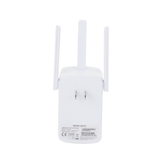 Repetidor / Extensor de Cobertura WiFi N / MU-MISO / 300 Mbps 2.4 GHz / 3 antenas externas / Botón WPS