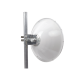 Antena Direccional de Alto Rendimiento/ Parábola profunda para mayor aislamiento al ruido / 29 dBi / 4.9 - 6.4 GHz / Conectores N-Hembra / Fácil Montaje y Soporte de acero inoxidable / Radomo Incluido
