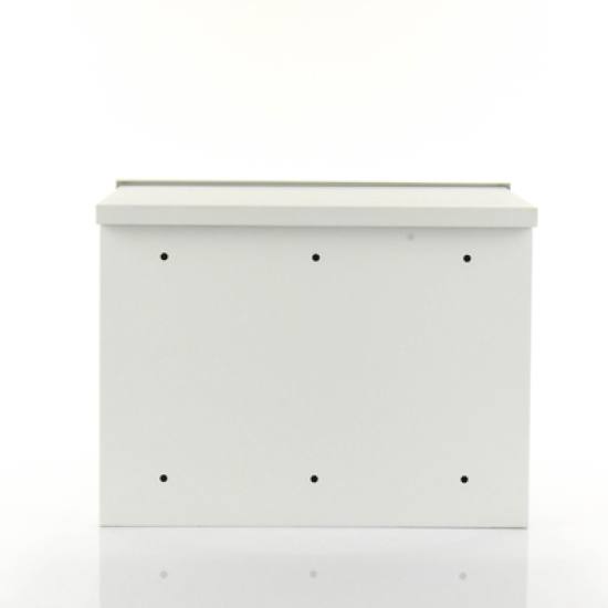 Gabinete de Acero Galvanizado, para Instalación de 1 Batería PL110D12, (550 x 420 x 290 mm)  Instalación en piso o poste, accesorios (No incluidos)