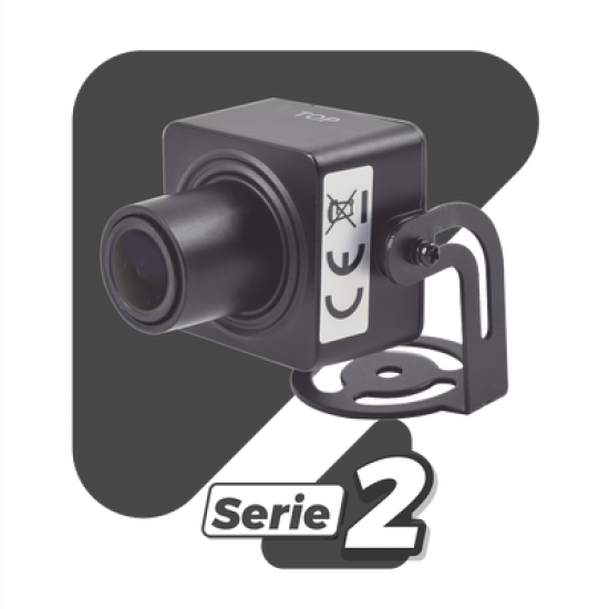 Cámara Oculta IP 2 Megapixel / Lente 2.8 mm / H.265+ / Interior / WDR / 12 Vcc / Ultra Baja Iluminación / Entrada de Audio
