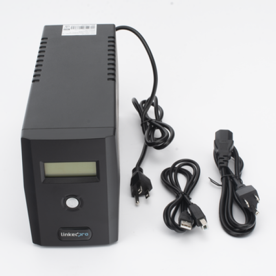 UPS 600VA/360 W Pantalla LCD / Línea Interactiva 120Vca / 6 tomas 5-15R (4 Respaldadas) / Regulación de Voltaje / Protección RJ45