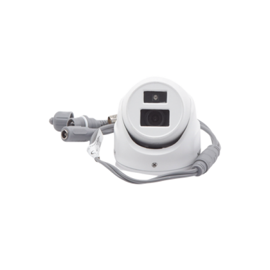 Ultra Mini Turret TURBO 2 Megapixel (1080p) / Gran Angular / Lente 2.8 mm / 20 mts IR EXIR / Exterior IP67 / 4 Tecnologías (TVI / AHD / CVBS) / dWDR / Color Blanco