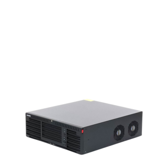 [Doble Poder de Decodificación] NVR 32 Megapixel (8K) / 128 Canales IP / AcuSense / ANPR / Conteo de Personas / 16 Bahías de Disco Duro / 2 Tarjetas de Red / Soporta RAID con Hot Swap / 2 HDMI en 8K / POS / Alarmas I/O  / Smart Search