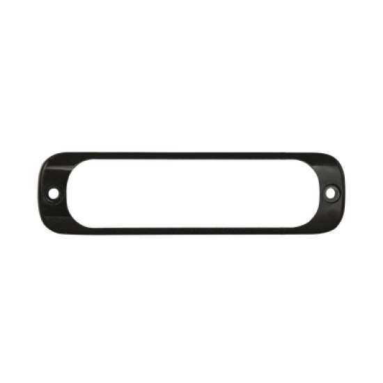 Luz Auxiliar de 6 LED, Roja, Bisel Negro, Lente Transparente