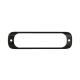 Luz Auxiliar de 6 LED, Roja, Bisel Negro, Lente Transparente