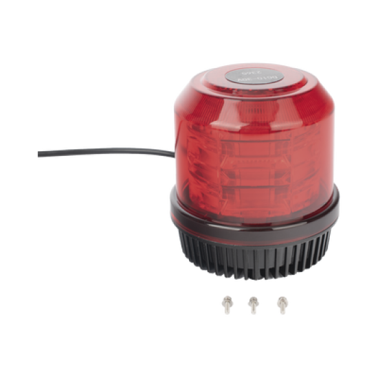 Burbuja brillante de 12 LEDs, color rojo, montaje fijo