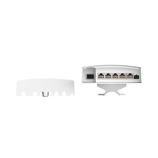 Switch CCTV PoE para Exterior / No administrable / PoE Entrada 802.3 bt Hasta 60W / 1 Puerto PoE salida 24V pasivo Hasta 12W /  3 puertos PoE 802.3 at Hasta 30W /  Ideal para Aplicaciones CCTV con Enlaces Inalámbricos