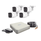 (MICRÓFONO Integrado) Kit TurboHD 1080p Lite / DVR 4 canales / Audio por Coaxitron / 4 Cámaras Bala de Policarbonato con Micrófono Integrado