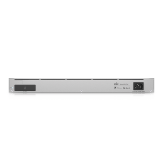 UniFi Switch Empresarial Capa 3 de 24 puertos PoE 802.3af/at (12 puertos 2.5G y 12 puertos 1G) + 2 puertos 1/10G SFP+, 400W, pantalla informativa
