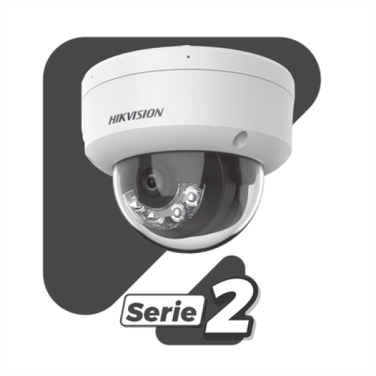 [Dual Light + 2 Micrófonos Integrados] Domo IP 4 Megapixel / Lente 2.8 mm / 30 mts Luz Blanca + 30 mts IR / ACUSENSE / Exterior IP67 / IK10 / WDR 120 dB / PoE / ONVIF / Micro SD / Metal / ACUSEARCH