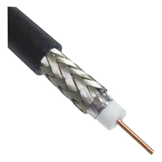 Carrete de 305m de Cable Coaxial RG-8/X de Baja Pérdida, 50 Ohms 