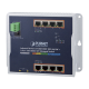Switch Industrial PoE Administrable de Pared Capa 2, 8 Puertos Gigabit PoE 802.3at y 2 Puertos 100/1000X SFP