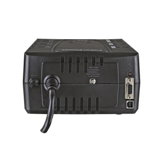 UPS de 825 VA/450 W, Topología Línea Interactiva, Entrada 120 Vca NEMA 5-15P, Tipo Gabinete Compacto, Con 8 Tomas NEMA 5-15R