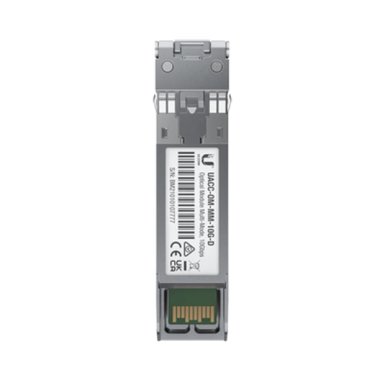 UFiber Módulo SFP+ 10G, transceptor MiniGibic MultiModo 10 Gbps, distancia 300m, conectores LC, paquete de 2 piezas