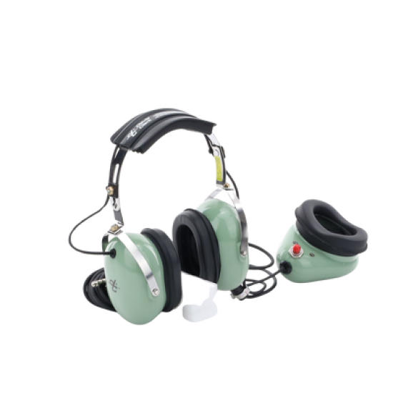 Auriculares estilo Muff-Mic para operaciones de mantenimiento y rampas en aeropuertos