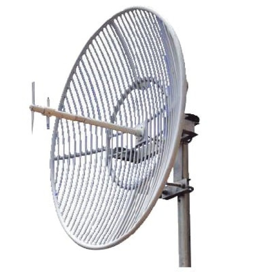 Antena Parabólica de Rejilla | 824-960 MHz | 23 dBi de Ganancia | Cubre muy bien la Banda 5 (850 MHz) Celular. Antena Donadora que se utiliza para los amplificadores de señal celular para cubrir comunidades alejadas. Antena Parabólica de Rejilla | 824-960 MHz | 23 dBi de Ganancia | Cubre muy bien la Banda 5 (850 MHz) Celular. Antena Donadora que se utiliza para los amplificadores de señal celular para cubrir comunidades alejadas.