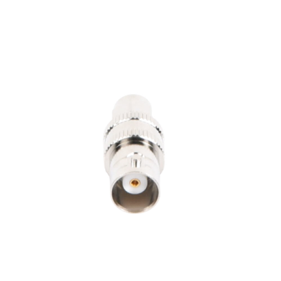 Adaptador en Línea de Conector SMA Macho a BNC Hembra, Níquel/ Oro/ Teflón.