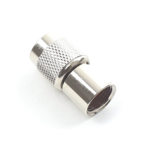 Conector TNC Macho de Rosca para Cables RG-8/X, LMR-240, Níquel/ Oro/ Teflón.