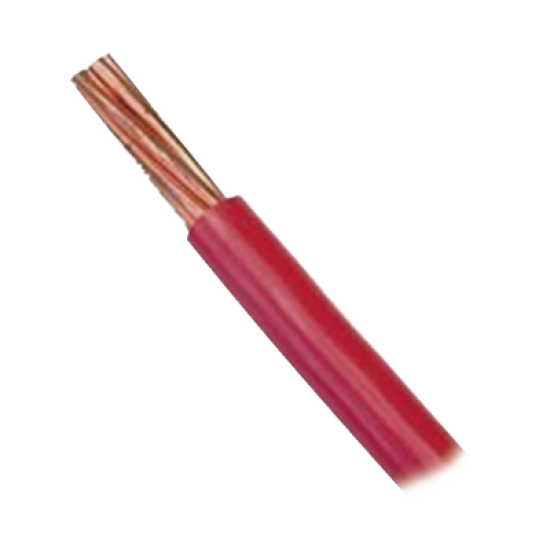 Cable Eléctrico 18 awg  color rojo, Conductor de cobre suave cableado. Aislamiento de PVC, auto-extinguible.BOBINA de 100 MTS