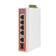 Switch Industrial / 4 Puertos 10/100 Mbps con PoE 802.3af/at / 2 Puertos Uplink Gigabit (1 Rj45 - 1 SFP) / PoE Hasta 250 m 