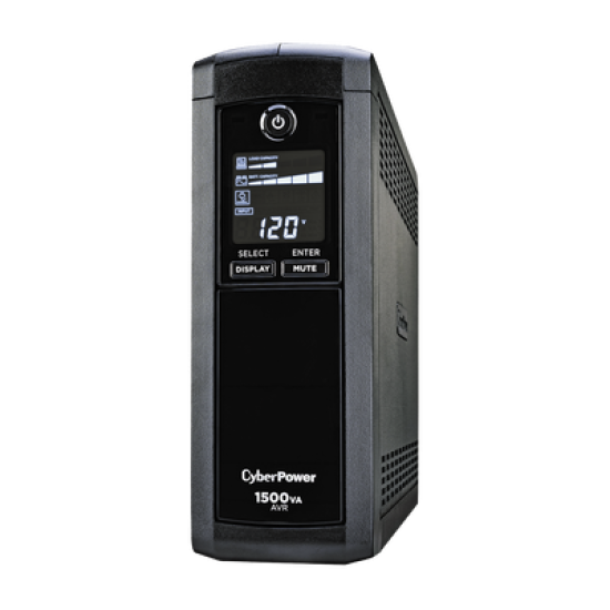 UPS de 1500 VA/900 W, Topología Línea Interactiva, Entrada 120 Vca NEMA 5-15P, Tipo Mini Torre, Con 12 Tomas NEMA 5-15R