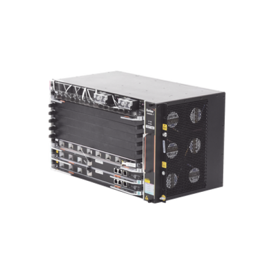 OLT Carrier Class Modular GPON, 6 Ranuras de Servicio, Incluye 1 Tarjeta de Servicio 16 puertos GPON, crecimiento hasta 96 puertos GPON, 6 UR, Gestión por UNM2000, CLI, (Incluye Instalación de software UNM2000)