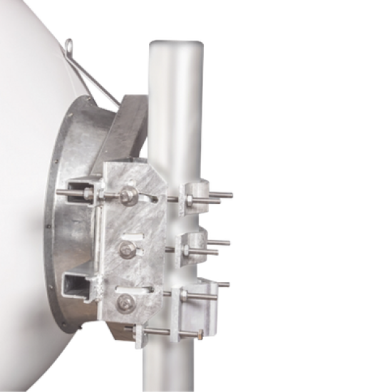 Antena direccional Alto Rendimiento / Parábola profunda para mayor aislamiento al ruido /4 ft / 4.9 a 6.1 GHz /  / Ganancia de 35 dBi / Soporte de acero inoxidable / Polaridad en 90 ° y 45 ° / Incluye montaje.