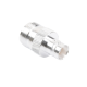 Adaptador en Línea, de Conector N Hembra a BNC Hembra, Plata/ Oro/ Teflón.