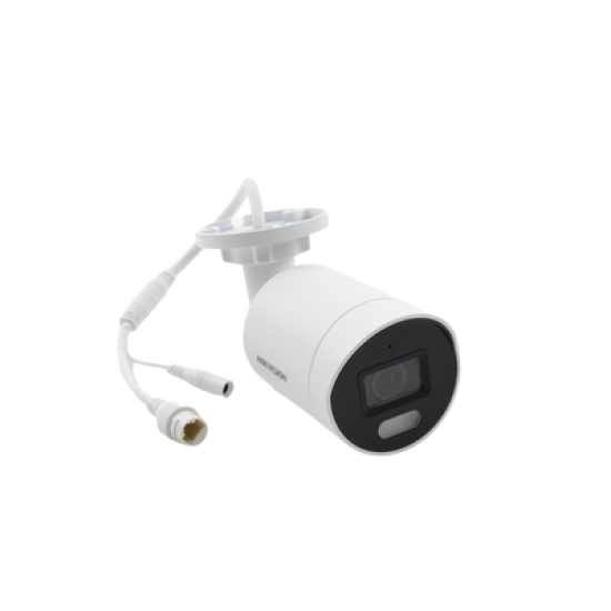 [ PROTECCIÓN ACTIVA ] Bala IP 4 Megapixel / Imagen a Color 24/7 (ColorVu) / PoE / Lente 2.8 mm / Luz Blanca 40 mts / Exterior IP67 / Luz Intermitente y Alerta de Audio / ACUSENSE (Filtro de Falsas Alarmas) / WDR 130 dB / Captura Facial / ACUSEARCH