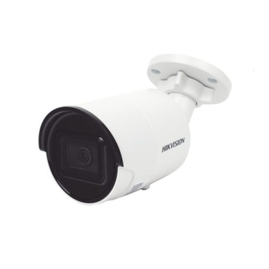 Bala IP 2 Megapixel / Lente 2.8 mm / 40 mts IR EXIR / ACUSENSE (Evita Falsas Alarmas) / Exterior IP67 / WDR 120 dB / PoE / Micrófono Integrado / Metal  / MicroSD / ONVIF / ACUSEARCH