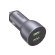 Cargador de Auto 36W | 2 Puertos USB-A | Carga Rápida | Compatible con Vehículos de 12 y 24 VCD | PD3.0 + QC3.0 | Chip Inteligente | Diseño Compacto | Mayor Eficiencia Energética | Aleación de Aluminio.