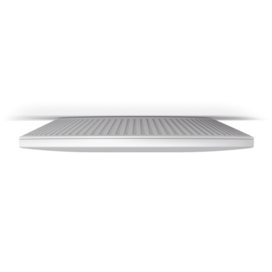 Punto de Acceso Omada Ultra-Rango / Wi-Fi 6 AX6000 MU-MIMO 4x4 /  Mesh Omada / Alta Densidad de Usuarios / Configuración por Controlador o Stand-Alone / Para Montaje en Techo/pared / Alimentación PoE+ 